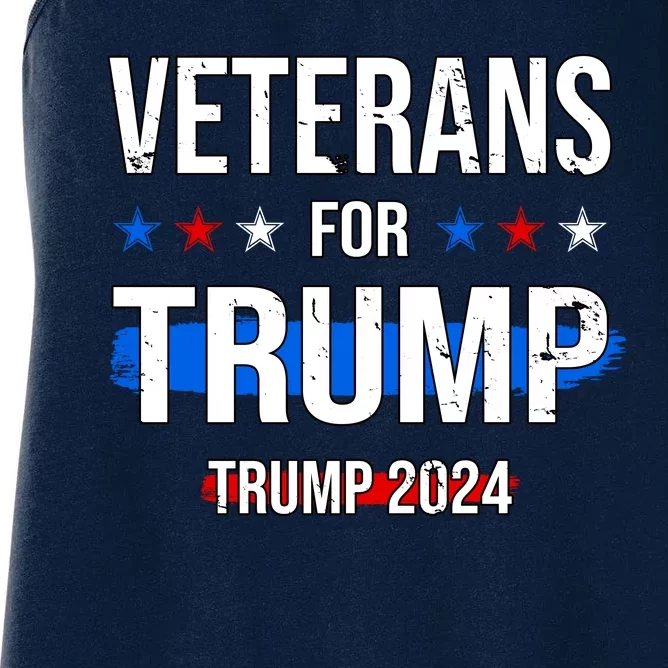 Veterans For Trump 2024 Women's Racerback Tank