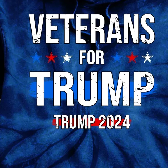 Veterans For Trump 2024 Tie Dye Hoodie