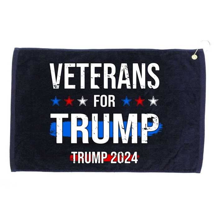 Veterans For Trump 2024 Grommeted Golf Towel