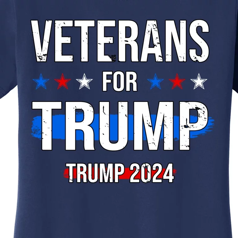 Veterans For Trump 2024 Women's T-Shirt