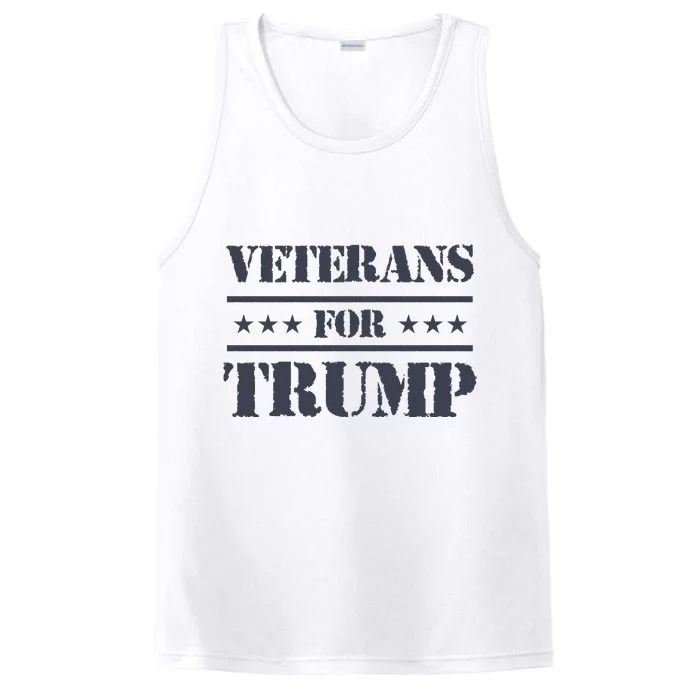 Veterans For Trump 2024 Performance Tank