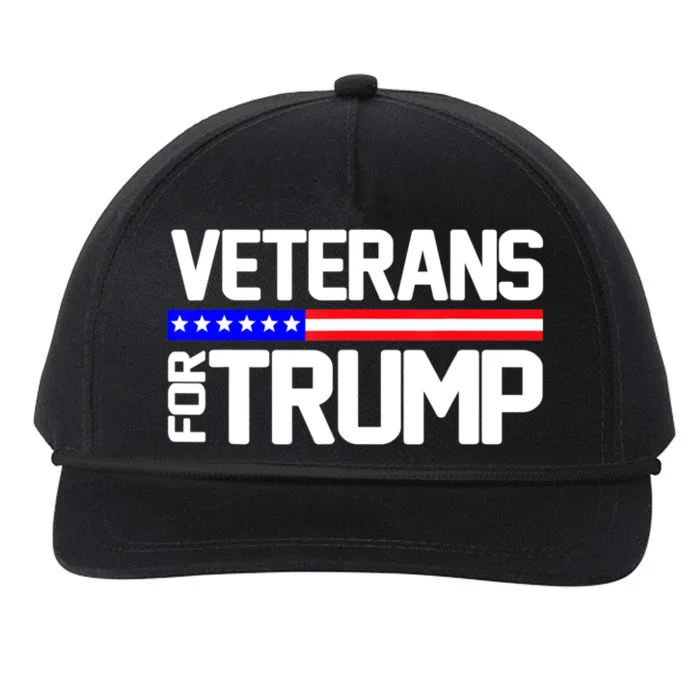 Veterans For Trump Political Veterans Day Gift Snapback Five-Panel Rope Hat