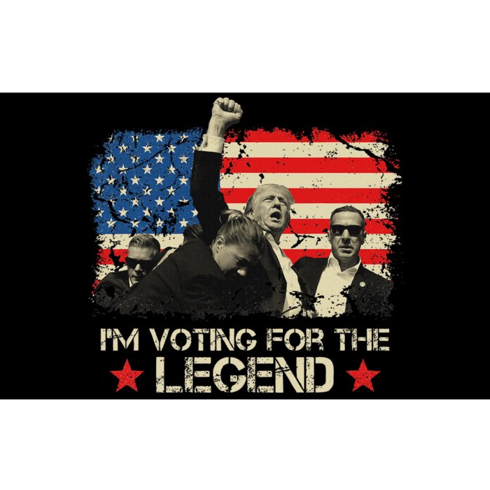 Voting For The Legend Trump 2024 American Pride Bumper Sticker