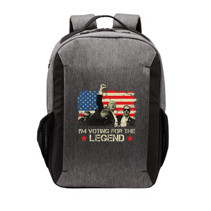 Voting For The Legend Trump 2024 American Pride Vector Backpack