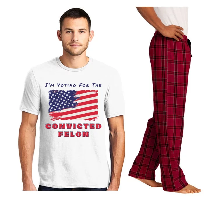 Voting For The Felon Trump 2024 Pajama Set