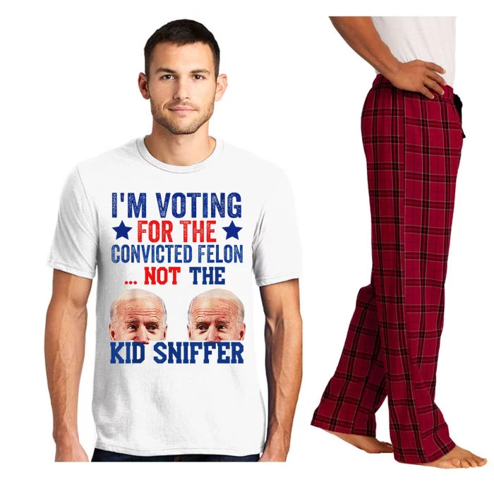 Voting For The Felon Funny Political Humor Pajama Set