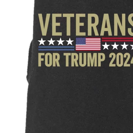 Veterans For Trump 2024 Election 2024 Doggie 3-End Fleece Hoodie