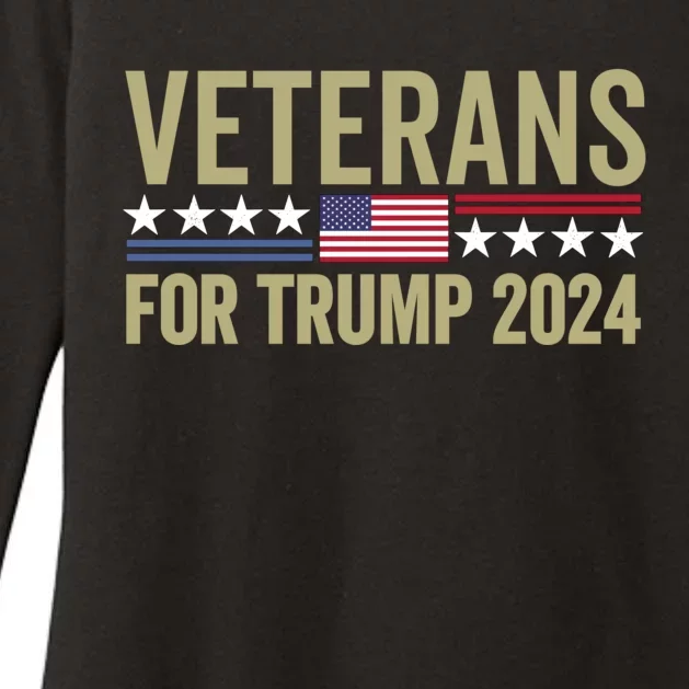 Veterans For Trump 2024 Election 2024 Womens CVC Long Sleeve Shirt