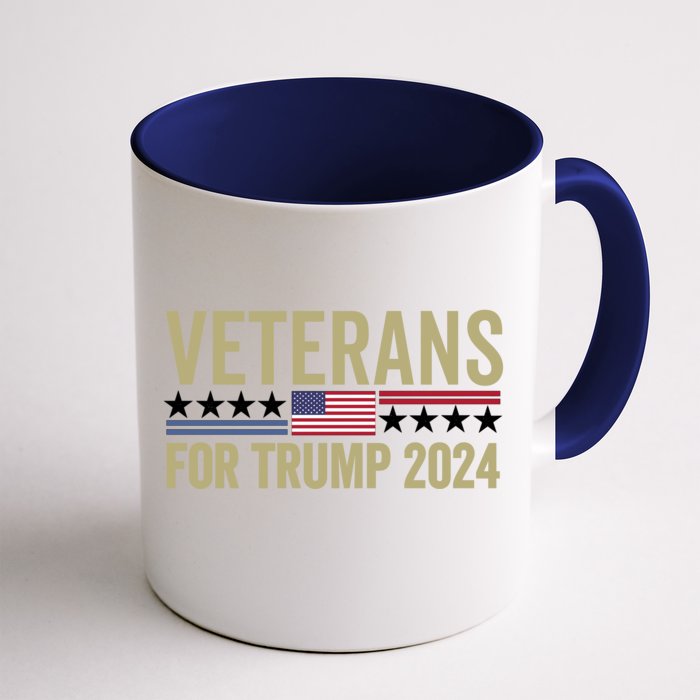 Veterans For Trump 2024 Election 2024 Front & Back Coffee Mug