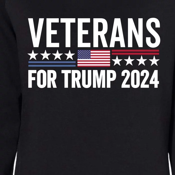 Veterans For Trump 2024 Womens California Wash Sweatshirt