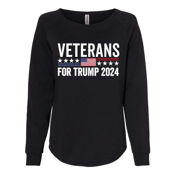 Veterans For Trump 2024 Womens California Wash Sweatshirt