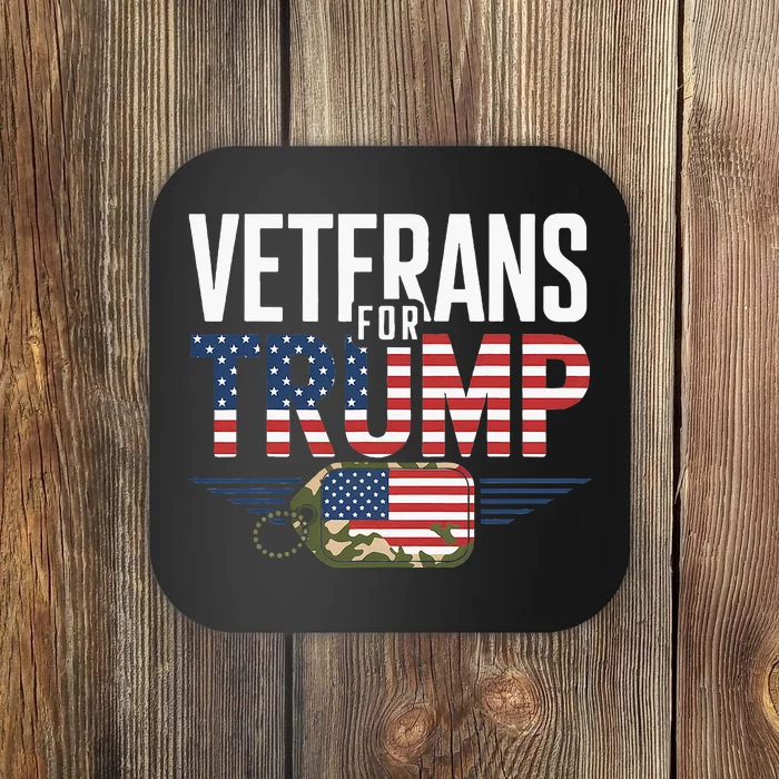 Veterans For Trump 2024 Veteran Day Election 2024 Coaster