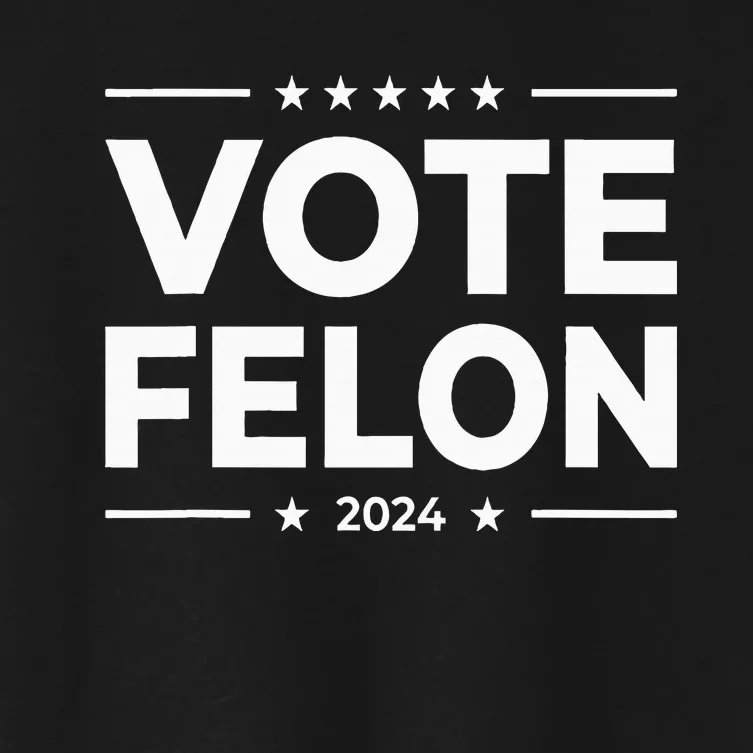 Vote Felon Trump 2024 45 And 47 Women's Crop Top Tee