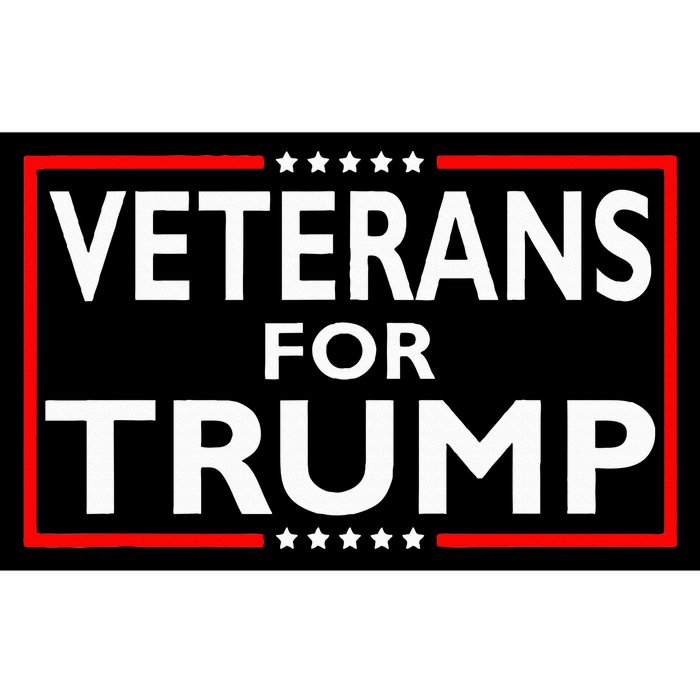 Veterans For Trump President Election 2024 Bumper Sticker