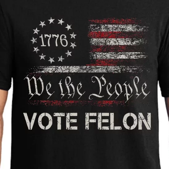 Vote Felon Trump 2024 45 And 47 Pajama Set