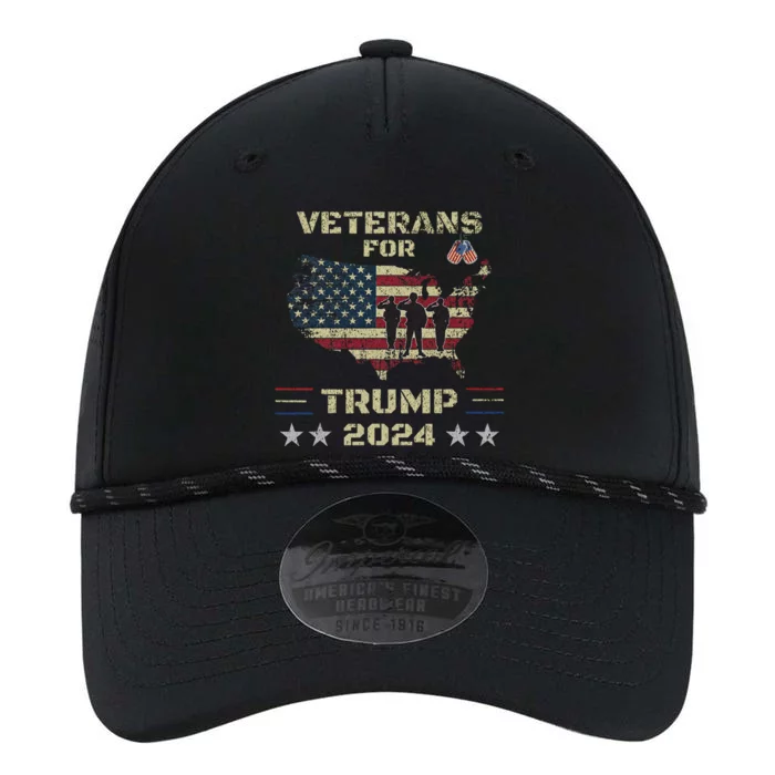 Veterans For Trump 2024 American Flag Patriotic Support Performance The Dyno Cap