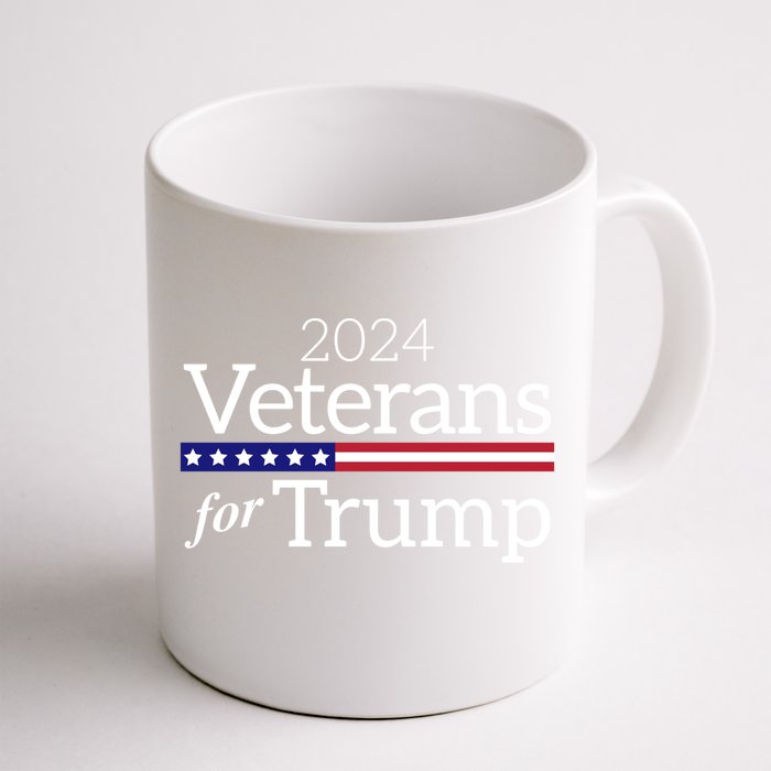 Veterans For Trump 2024 Conservative Republican Trump 2024 Funny Gift Front & Back Coffee Mug