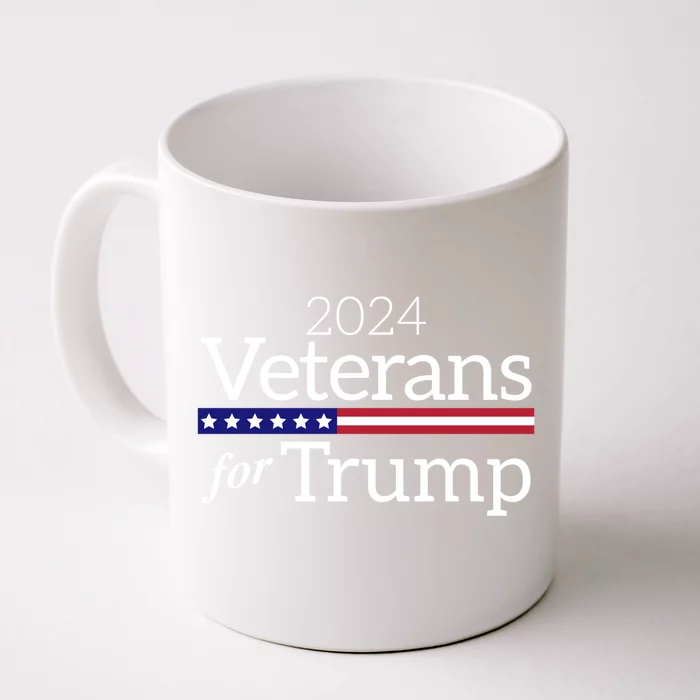 Veterans For Trump 2024 Conservative Republican Trump 2024 Funny Gift Front & Back Coffee Mug