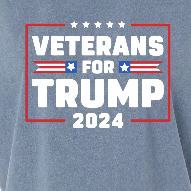 Veterans For Trump 2024 Garment-Dyed Women's Muscle Tee