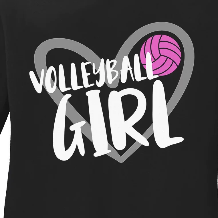 Volleyball For Teen Girls  Love Volleyball Ladies Long Sleeve Shirt