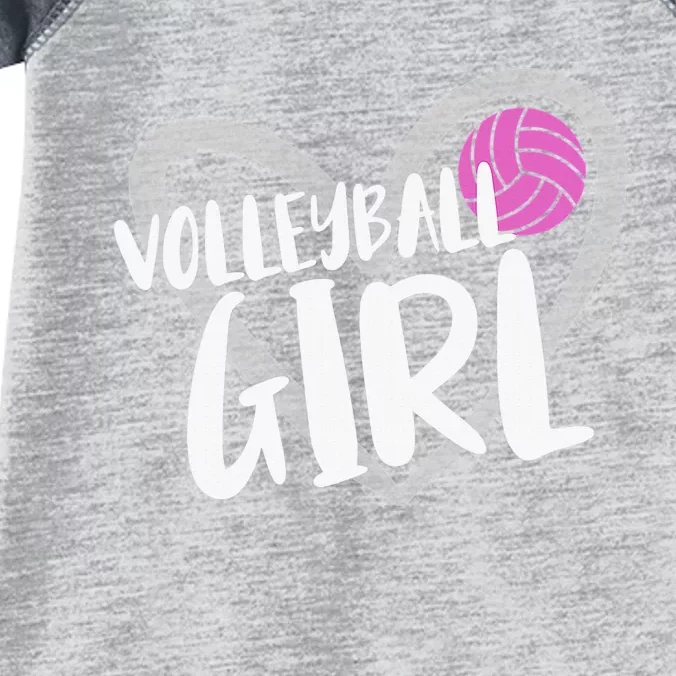 Volleyball For Teen Girls  Love Volleyball Infant Baby Jersey Bodysuit