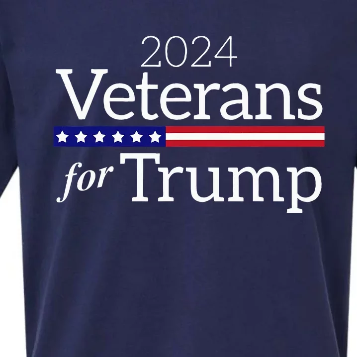 Veterans For Trump 2024 Conservative Republican Trump 2024 Sueded Cloud Jersey T-Shirt