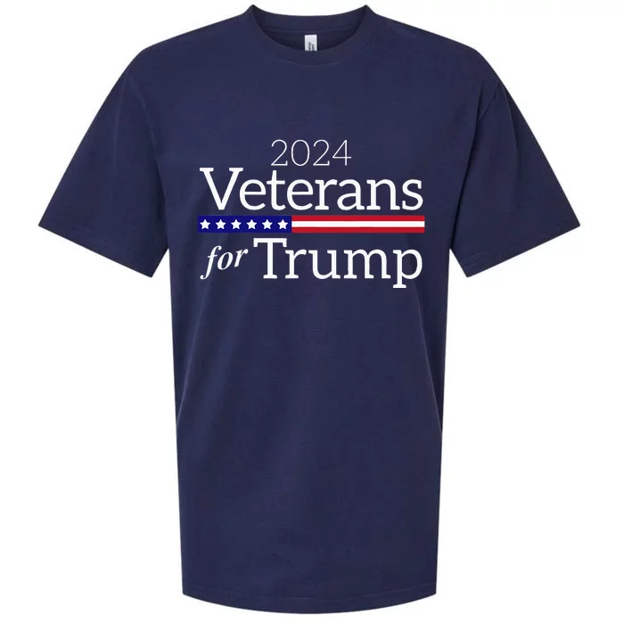 Veterans For Trump 2024 Conservative Republican Trump 2024 Sueded Cloud Jersey T-Shirt