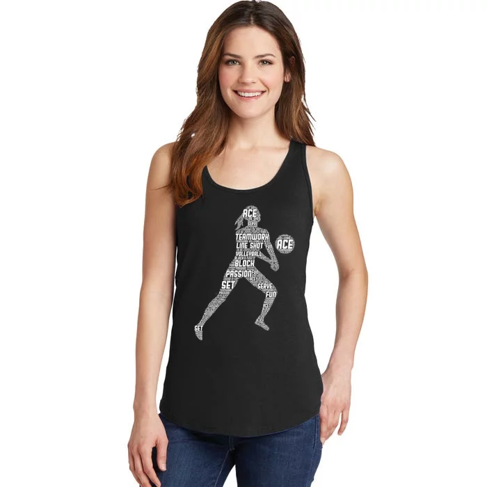 Volleyball For Teen Girls  Love Volleyball Ladies Essential Tank