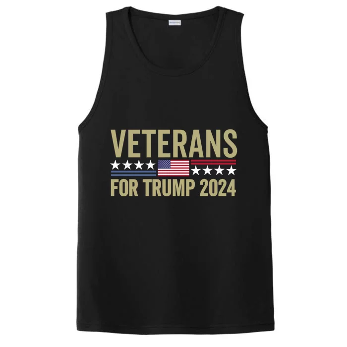 Veterans For Trump 2024 Performance Tank