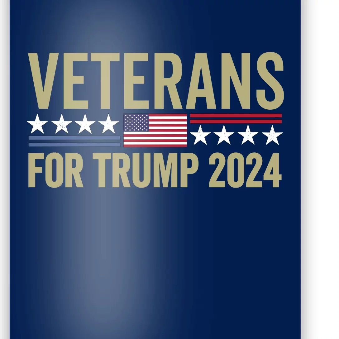 Veterans For Trump 2024 Poster