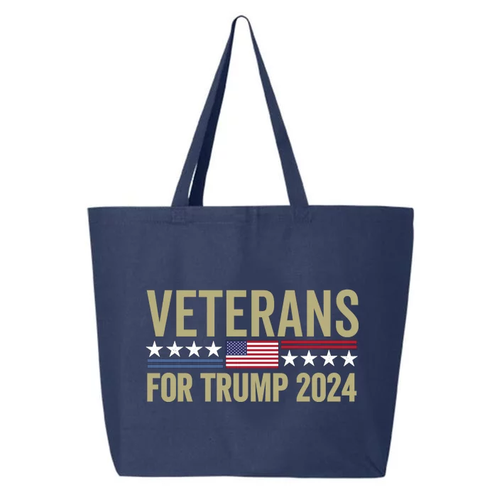 Veterans For Trump 2024 25L Jumbo Tote