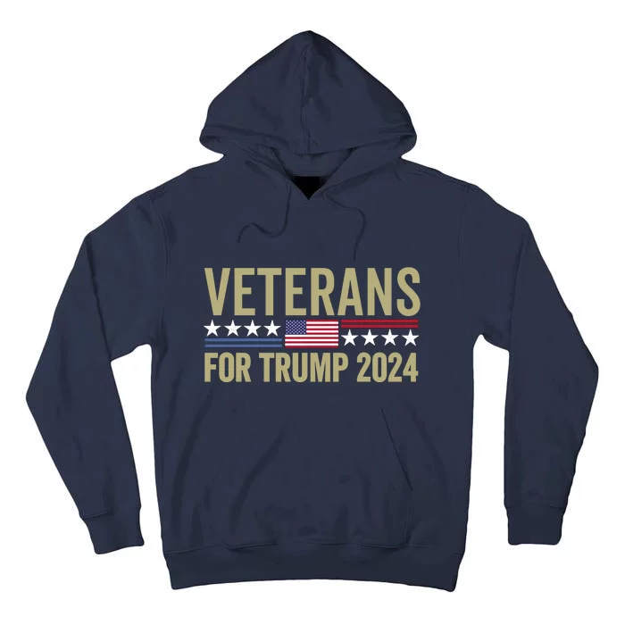 Veterans For Trump 2024 Tall Hoodie