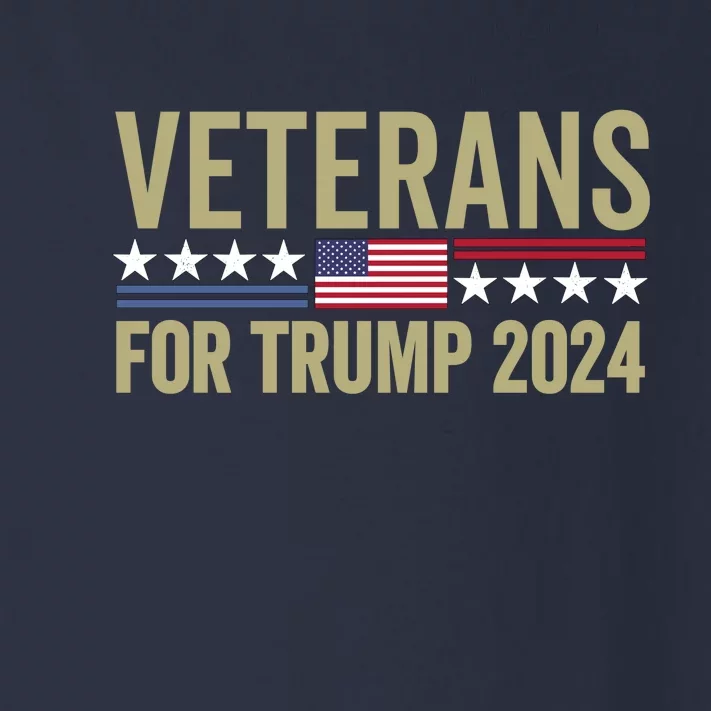 Veterans For Trump 2024 Toddler Long Sleeve Shirt