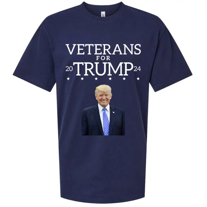 Veterans For Trump 2024 Conservative Republican Trump 2024 Gift Sueded Cloud Jersey T-Shirt