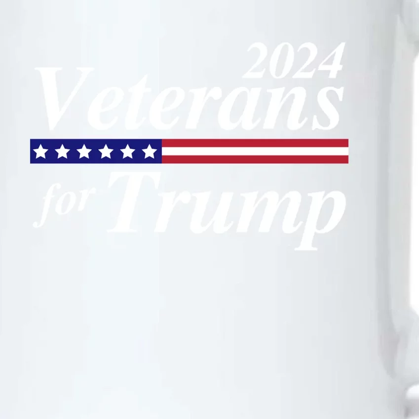 Veterans For Trump 2024 Conservative Republican Trump 2024 Gift Black Color Changing Mug