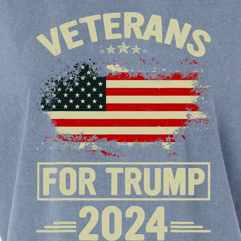 Veterans For Trump 2024 Veteran Day Garment-Dyed Women's Muscle Tee