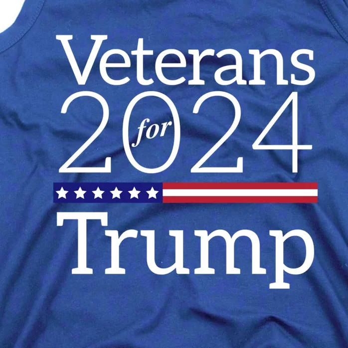 Veterans For Trump 2024 Conservative Republican Trump 2024 Gift Tank Top