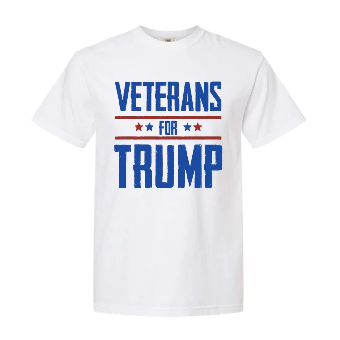 Veterans For Trump 2024 Garment-Dyed Heavyweight T-Shirt