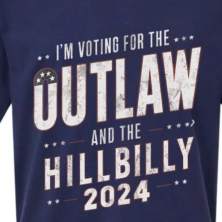 Voting For The Outlaw And The Hillbilly 2024 Sueded Cloud Jersey T-Shirt