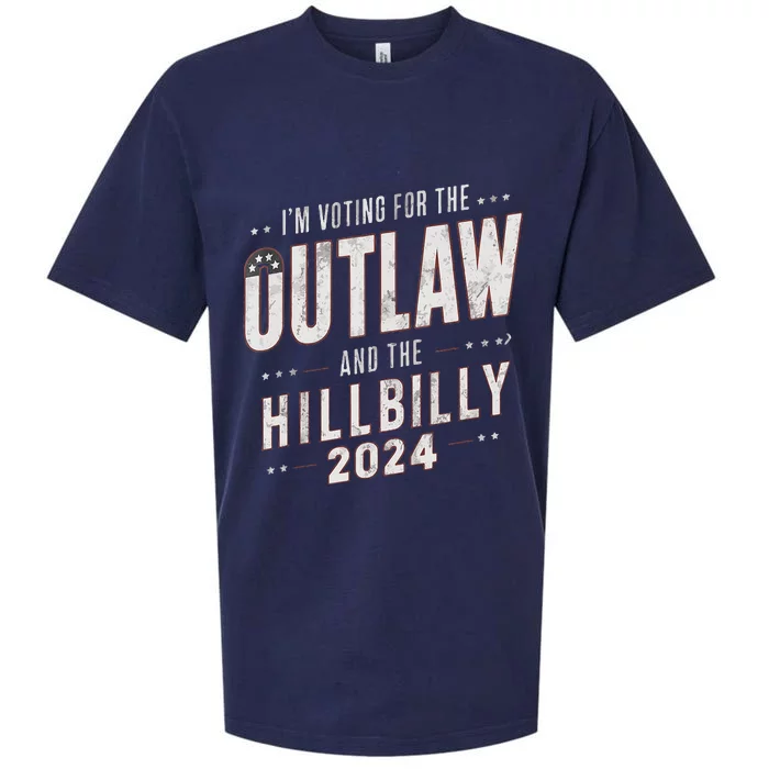 Voting For The Outlaw And The Hillbilly 2024 Sueded Cloud Jersey T-Shirt