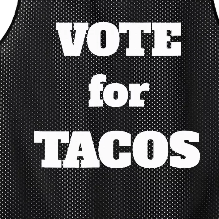 Vote For Tacos Mesh Reversible Basketball Jersey Tank