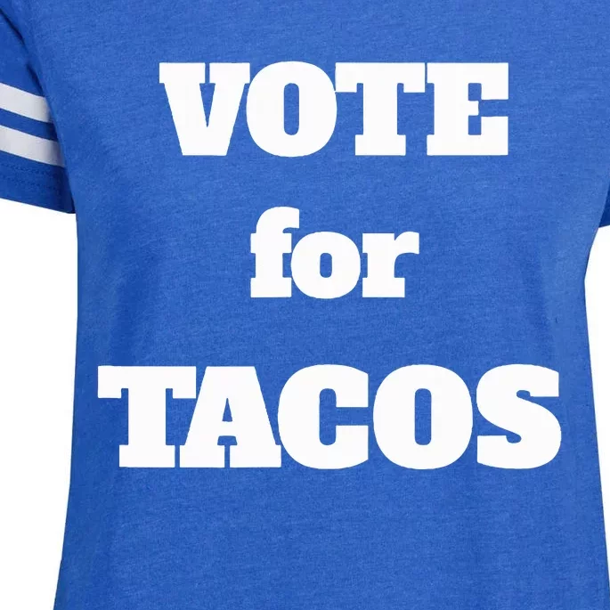 Vote For Tacos Enza Ladies Jersey Football T-Shirt