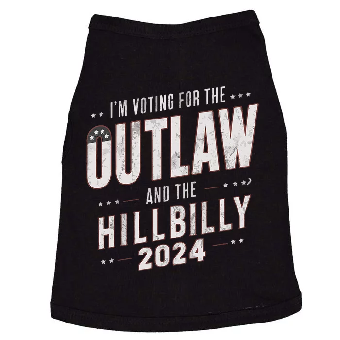 Voting For The Outlaw And The Hillbilly 2024 Doggie Tank