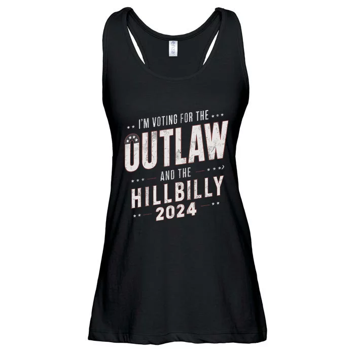 Voting For The Outlaw And The Hillbilly 2024 Ladies Essential Flowy Tank