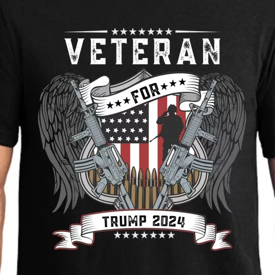 Veterans For Trump Tee Military Republican Supporters Cute Gift Pajama Set