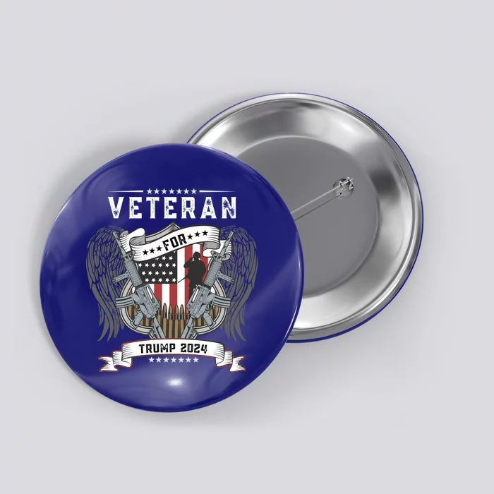 Veterans For Trump Tee Military Republican Supporters Cute Gift Button