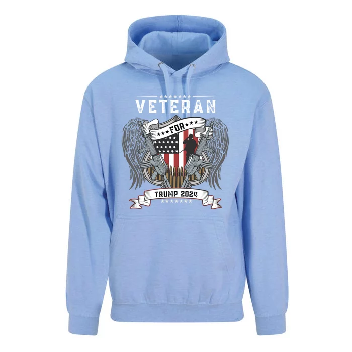 Veterans For Trump Tee Military Republican Supporters Cute Gift Unisex Surf Hoodie