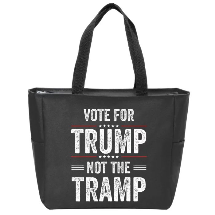 Vote For Trump Not The Tramp Zip Tote Bag