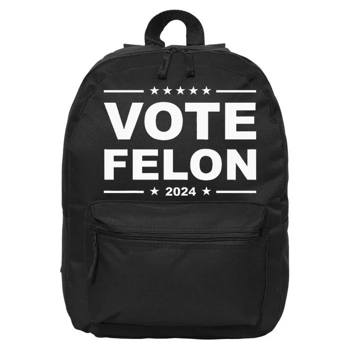 Vote Felon Trump 2024 45 And 47 16 in Basic Backpack