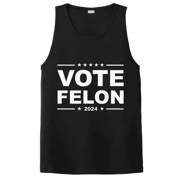 Vote Felon Trump 2024 45 And 47 Performance Tank